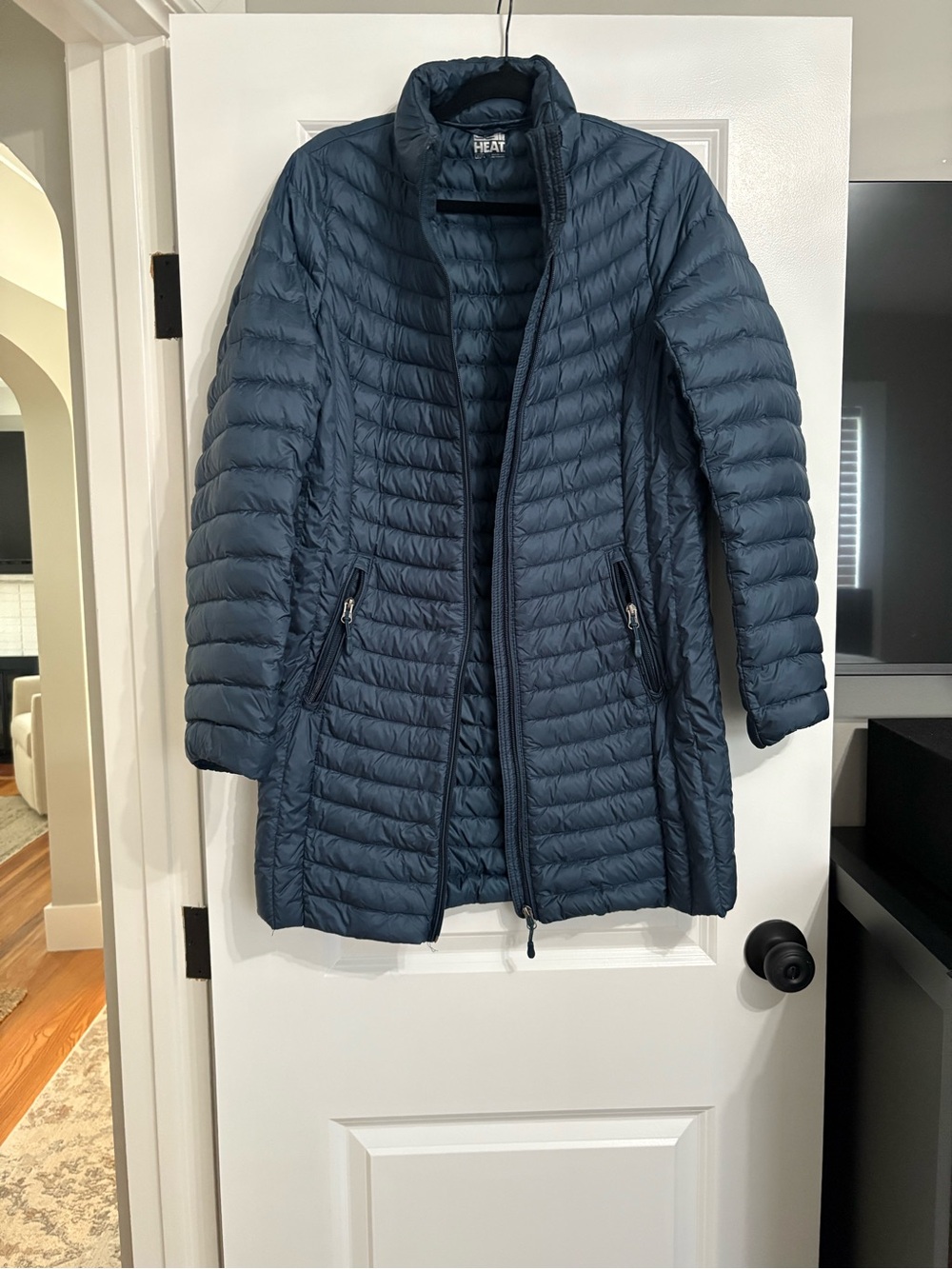 Lightweight 32 Heat  Quilted Women's Coat in blue